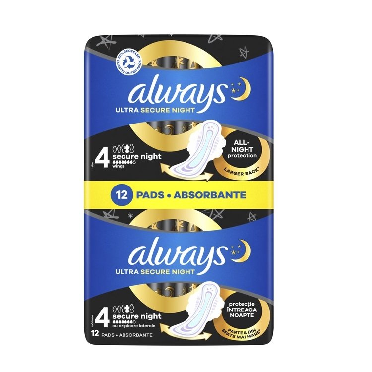 Always 12 Ultra Secure Night Pads
