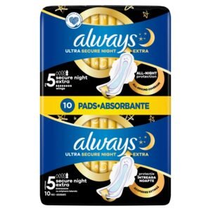 Always 10 Ultra Secure Night Extra Pads
