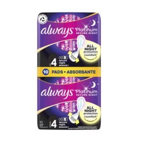 Always Platinum Secure Night 10 Pads