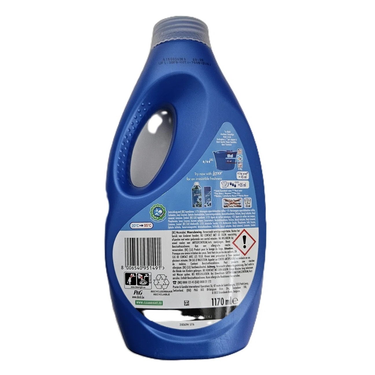 Dash Zeebries Lenor Selection 1.17L 26sc Liquid Detergent - Image 2