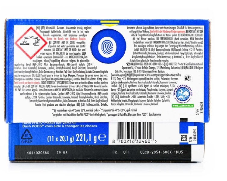 Dash All-in-One Witter 287g 13sc Detergent Pods - Image 2