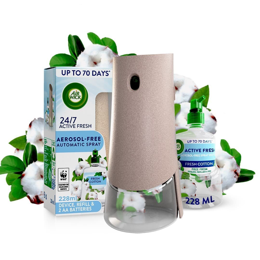 Air Wick Naturmatic Kit Fresh Cotton 228ml - Image 2