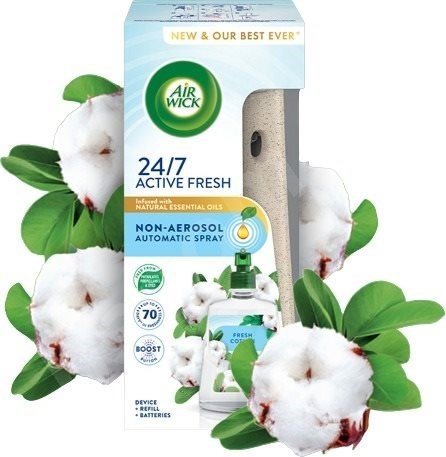 Air Wick Naturmatic Kit Fresh Cotton 228ml - Image 3