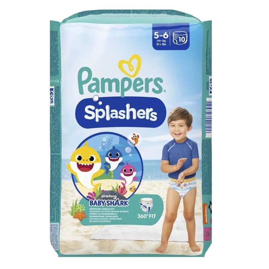 Pampers 5-6 Splashers +14kg 10copa