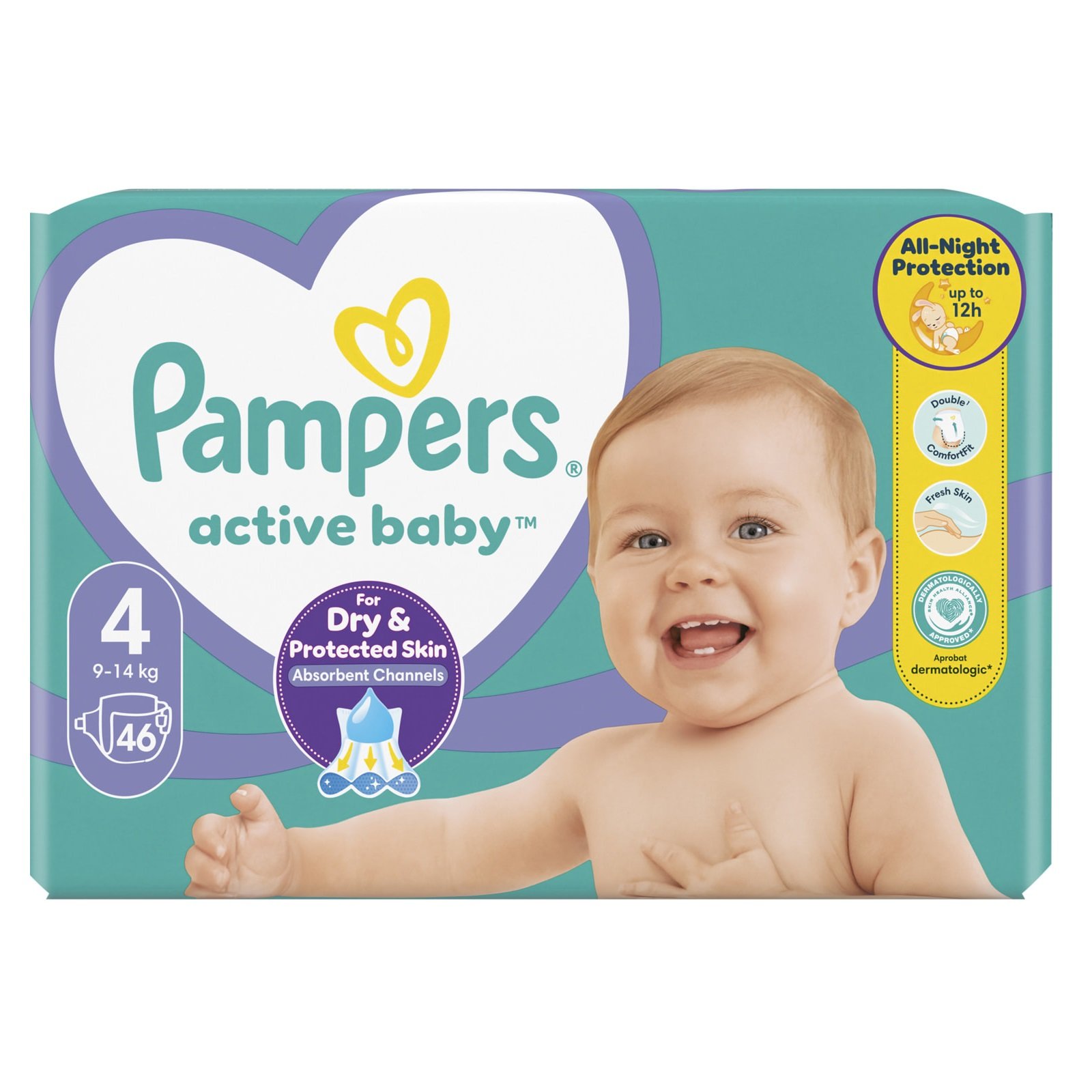 Pampers 4 Active Baby 9-14kg 46copa