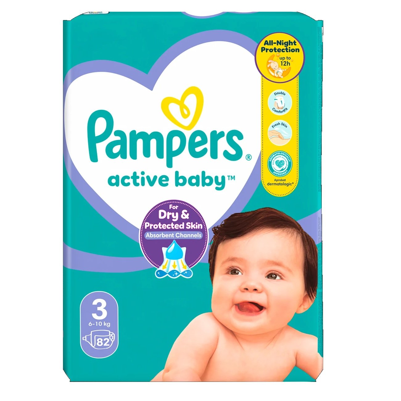 Pampers 3 JB Active Baby 6-10kg 82copa
