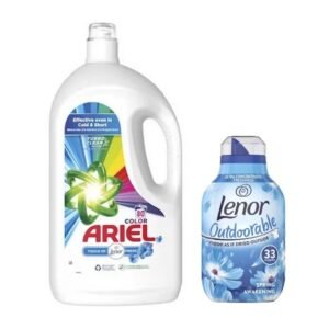 Ariel Color Touch of Lenor 4Lit 80sc Liquid Detergent + Lenor 425ml