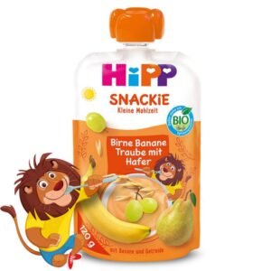 HiPP Snackie Pear Banana Grape with Oats 120ml