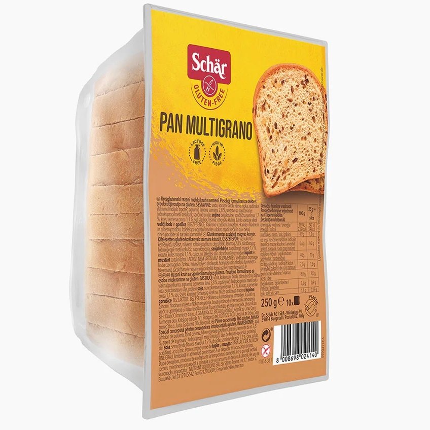 Schar Pan Multigrano Sliced Bread 250g