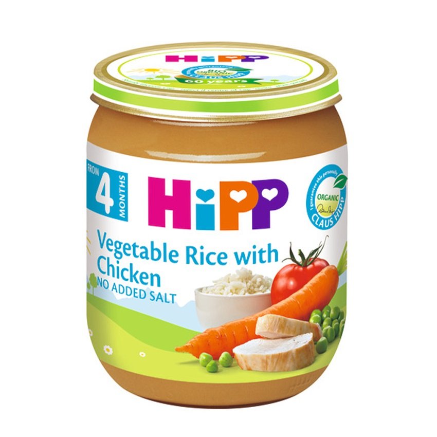 HiPP 4. Vegetable Rice with Chicken 125g