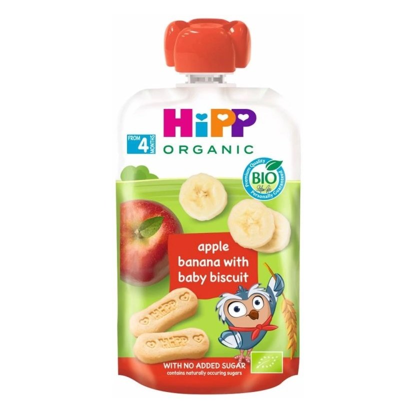 HiPP 4. Apple Banana with Baby Biscuit 100ml