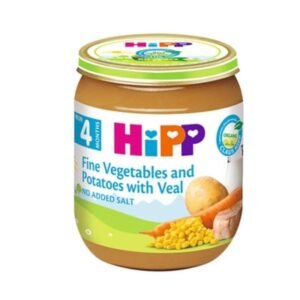 HiPP 4. Vegetables and Potatoes with Veal 125g