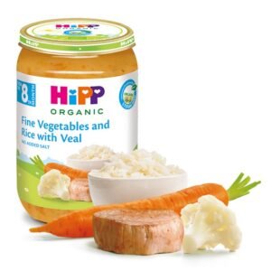 HiPP 8. Vegetables and Rice with Veal 220g