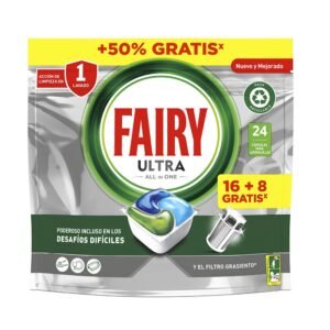 Fairy Ultra All-in-1 16 Dishwasher Capsules +50%Gratis