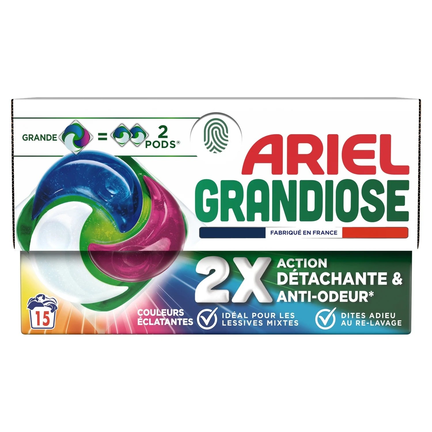 Ariel Grandiose Color 15 Detergent Pods 544.5gr