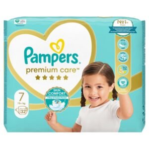 Pampers 7 Premium Care +15kg 32copa