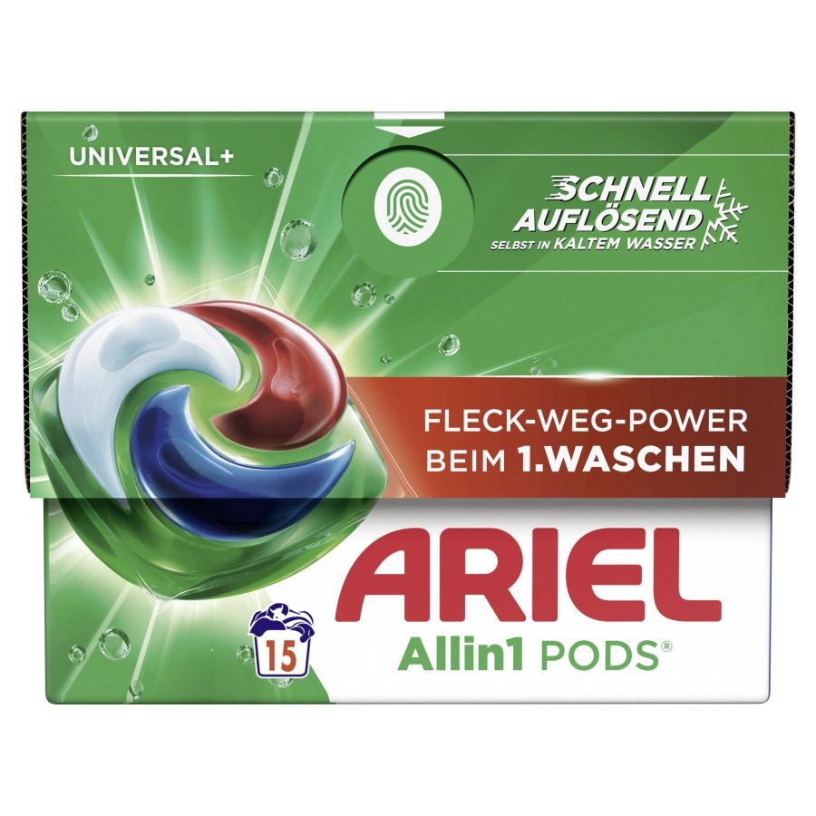 Ariel Universal+ All-in-1 15 Laundry Detergent Pods 316.5gr