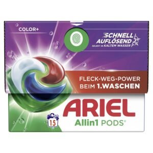 Ariel Color+ All-in-1 15 Laundry Detergent Pods 298.5gr