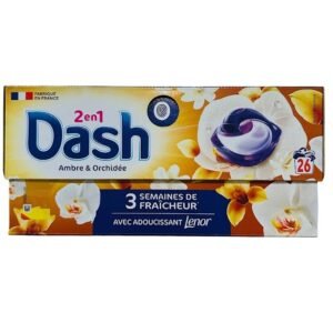 Dash Lenor 2in1 Ambre & Orchidee 26 Detergent Pods 496.6gr
