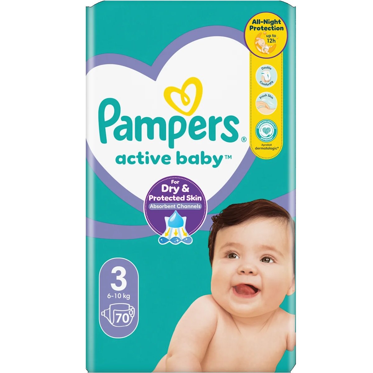 Pampers 3 JB Active Baby 6-10kg 70copa
